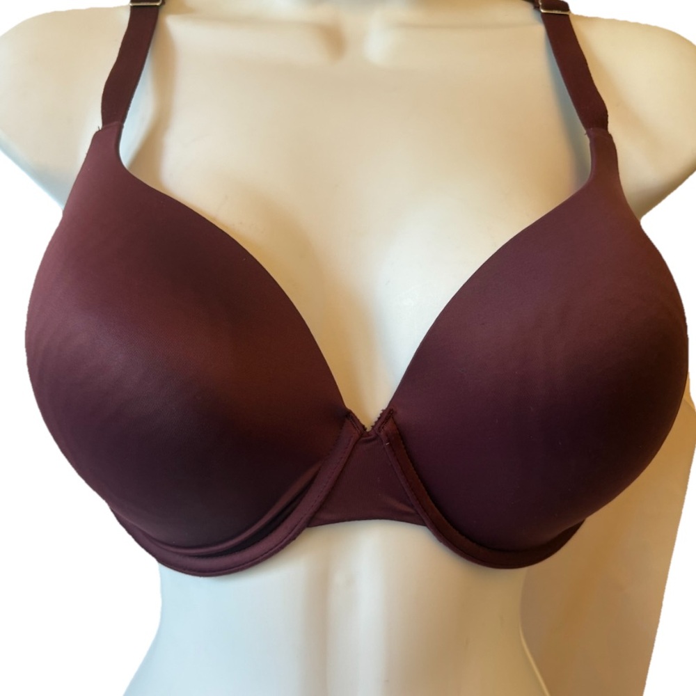 PINK / Victoria's Secret 
Deep Wine Bra 
36DD